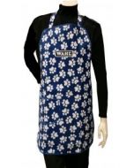Wahl Apron Blue and White Paw Print