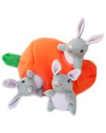 ZippyPaws Burrow Squeaker Toy Bunny 'n Carrot