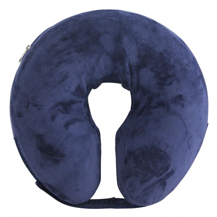 Inflatable protective collar outlet