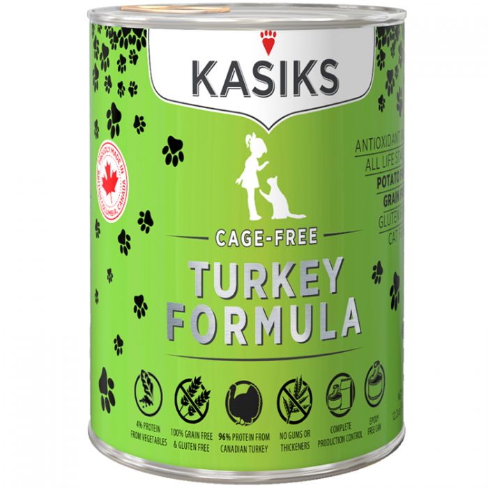 Kasiks Cage Free Turkey Cat Food 345g
