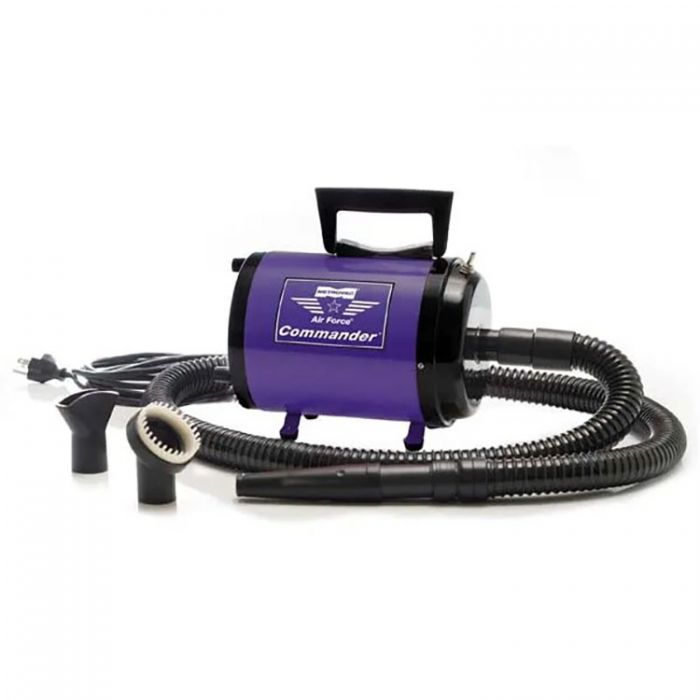 MetroVac Air Force Commander Pet Dryer 2 Speed Purple