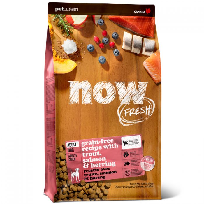 Now Fresh Trout Salmon Herring Adult Dog Food