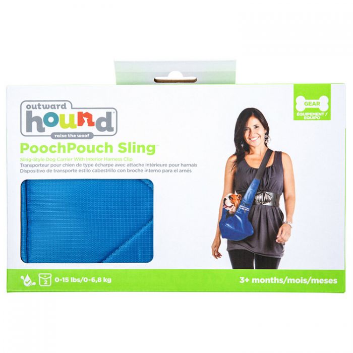 Outward Hound Pooch Pouch Sling Carrier Blue Small