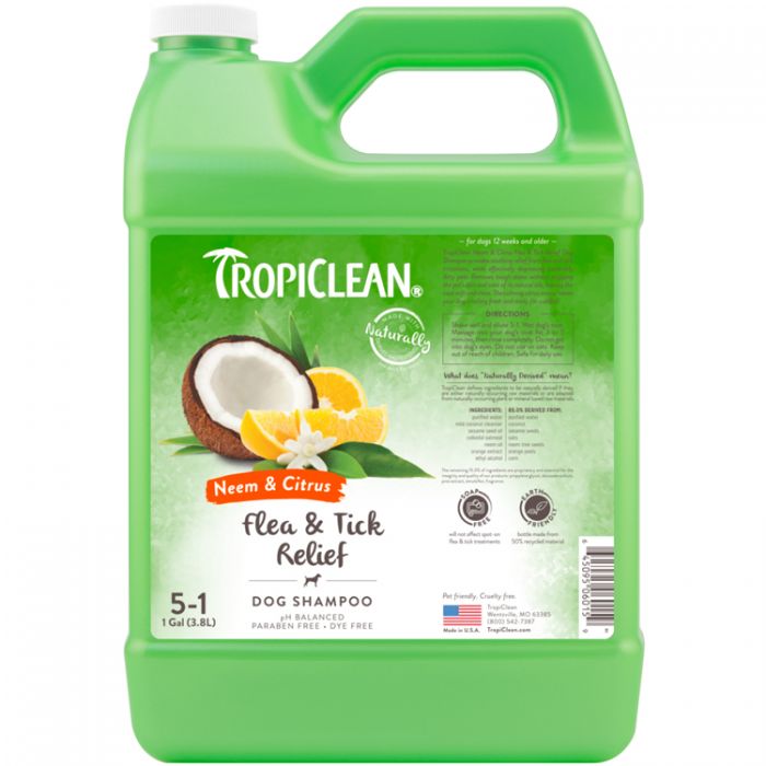 Itch relief dog shampoo top